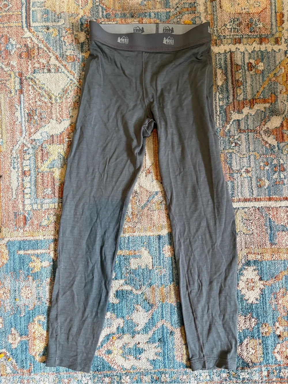 REI Kids Lightweight Grey Base Layer Leggings